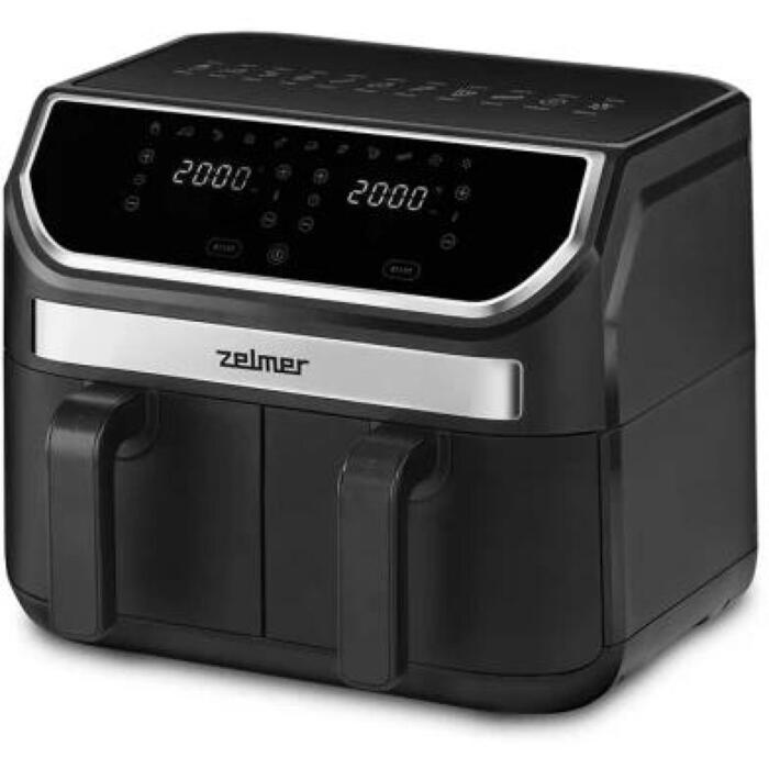 Zelmer Gaisa fritieris ZAF9100 72807097P, 1700 W, 9 l, 2 grozi, 11 programmas, elektroniskais panelis, plastmasa (72807097P)