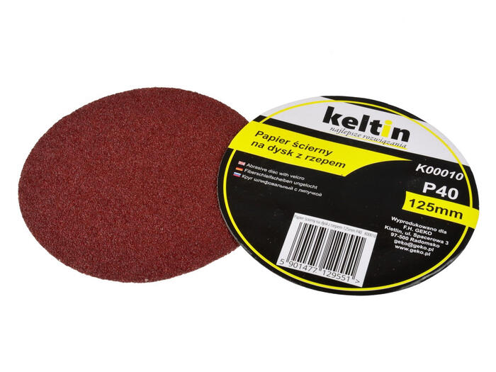 Alumīnija oksīda velcro disks 125mm P40