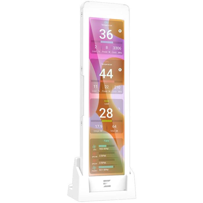 Zalman ZM-MF916 WHITE, sensoru paneļa displejs
