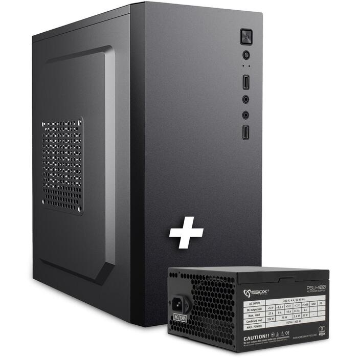 Sbox Datoru korpuss PCC-12 + PSU-400