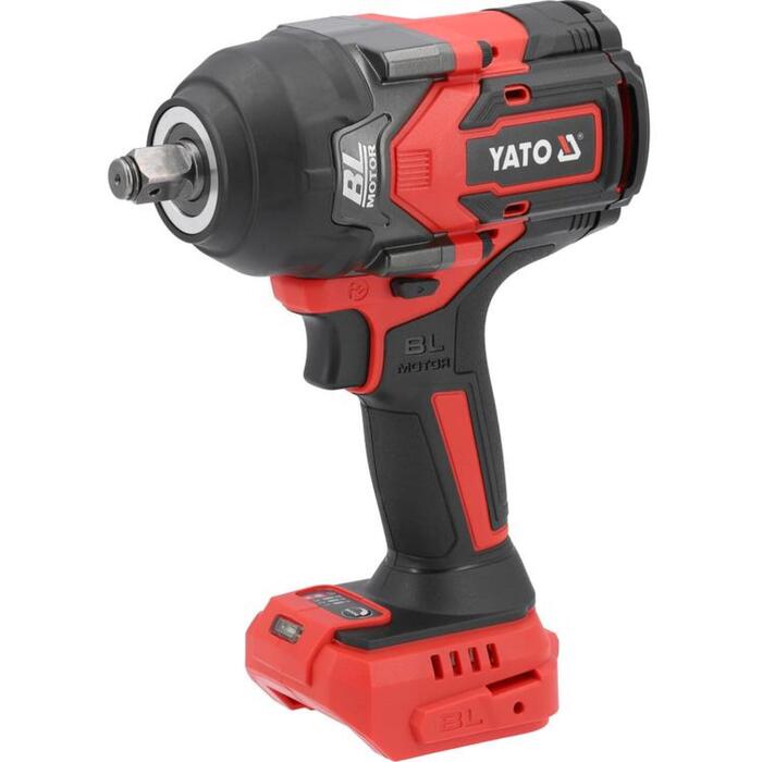 Yato trieciena uzgriežņu atslēga YT-828072, 18V, 1/2", 1200Nm, 2200 min⁻¹, bez oglīšu, 3 ātrumi, uzlādes indikators, apgaismojums (YT-828072)