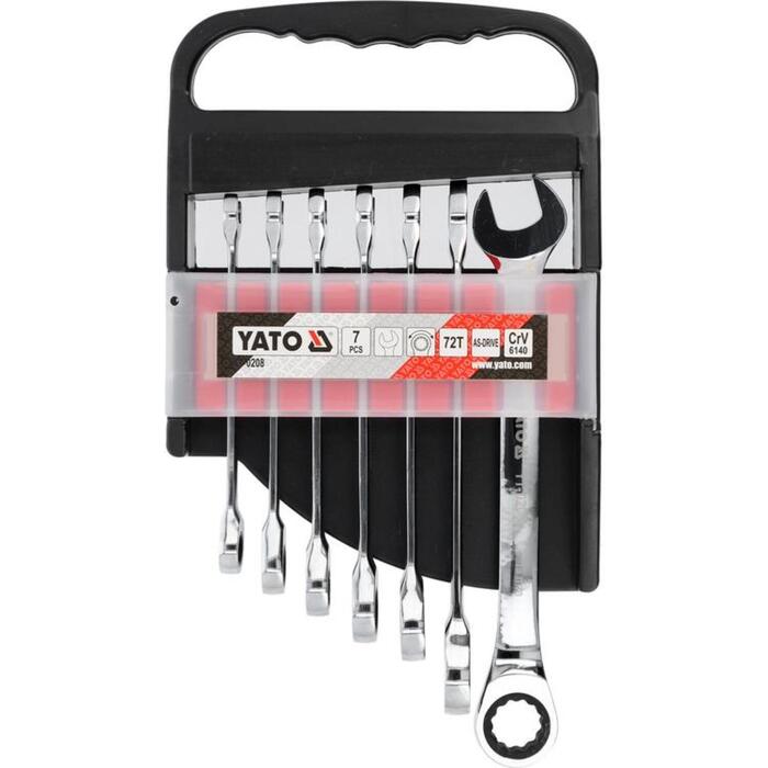 Yato kombinēto sprūdrata atslēgu komplekts YT-0208