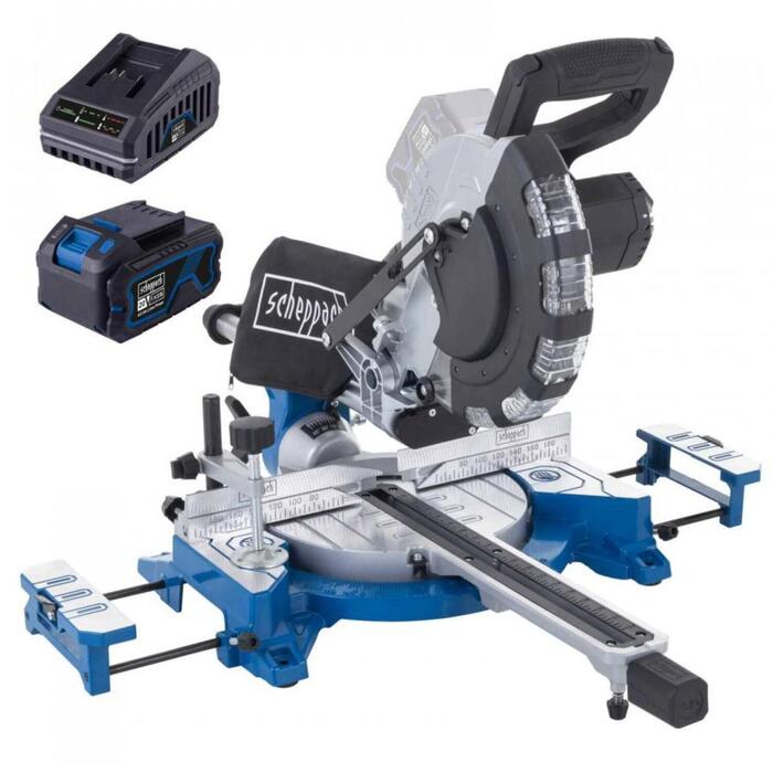 Scheppach Akumulatora slīdošais leņķzāģis BC-HM216-X 5901228400
