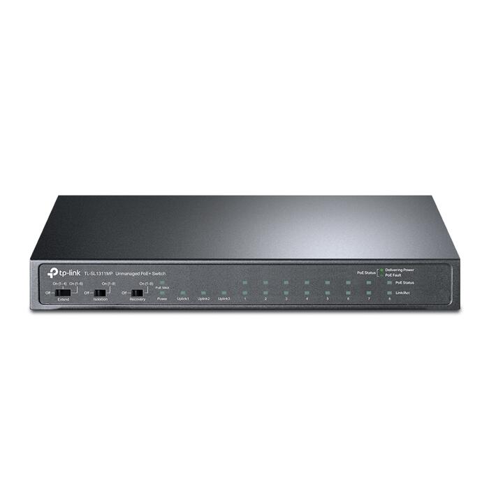 TP-LINK TL-SL1311MP galda komutators, 8x10/100Mbps PoE+