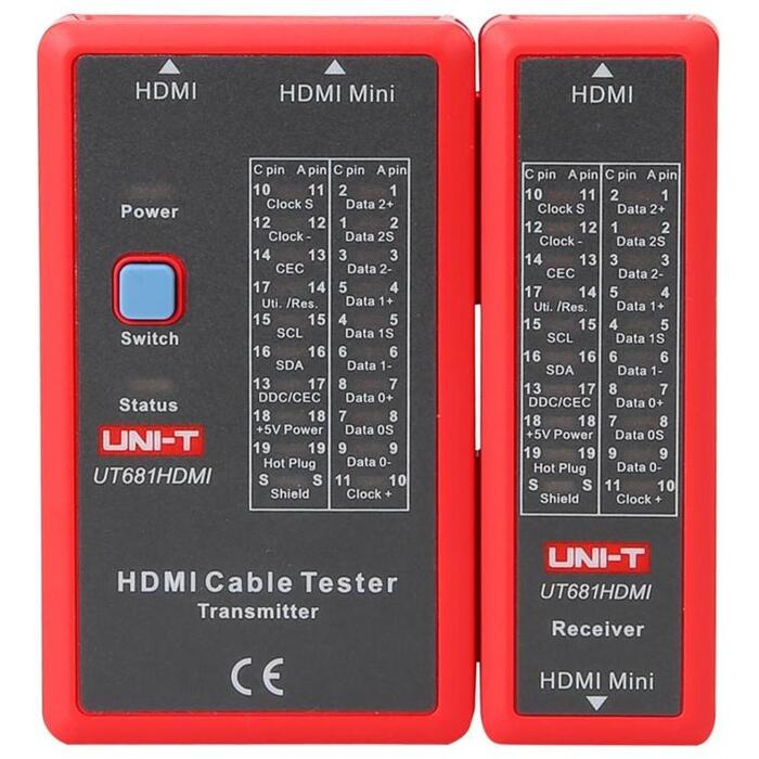Uni-T HDMI kabeļu testeris UT681HDMI, 9V