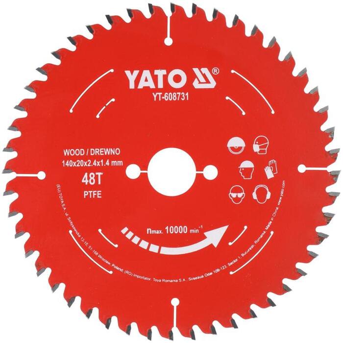Yato YT-608731 Ripzāģis, 140mm, 48T, 20mm