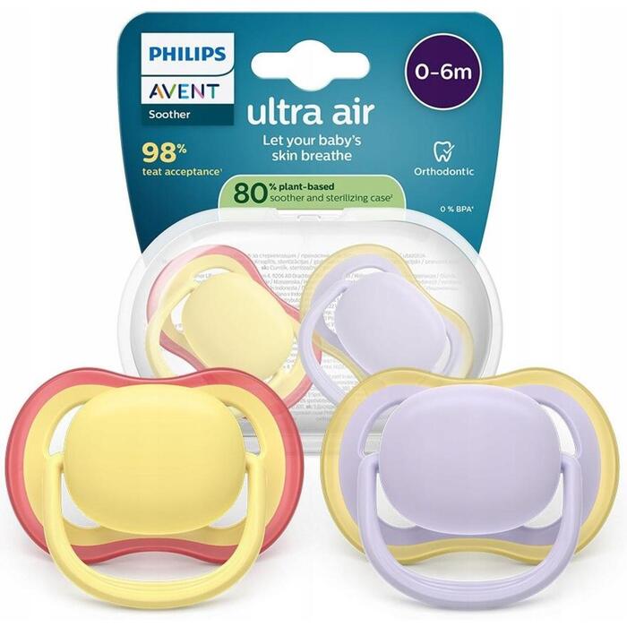 Philips Avent māneklītis Ultra Air, 0-6M (2 gab), meitenēm (SCF087/03)