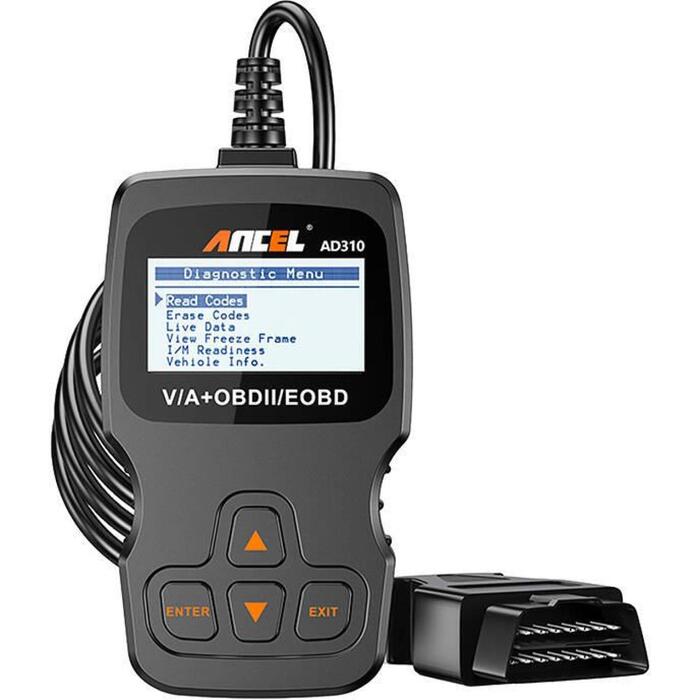 Ancel AD310/AC103 OBD2 diagnostikas skeneris, LCD