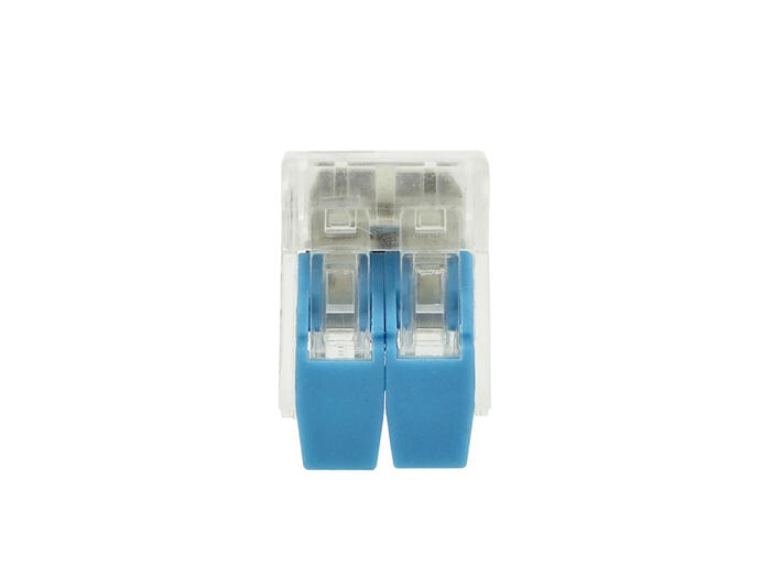 Ātrais elektriskais savienotājs, 2x0,2-4mm², testēšanas