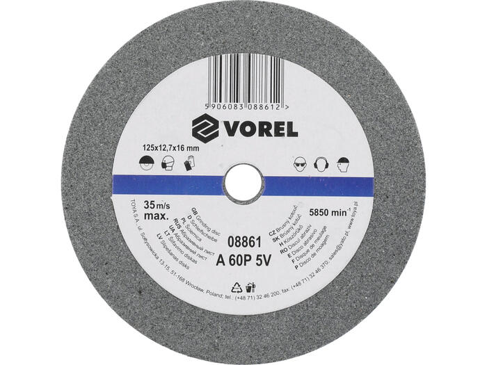 Griešanas disks 125mm, VOREL, 08861, smalks