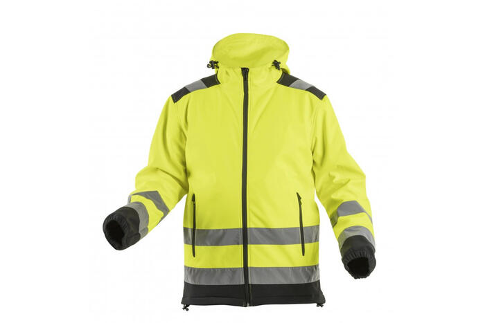 Hogert ARGEN предупреждающая куртка с капюшоном HT5K257-L, L, 300г/м², 96% полиэстер, 4% эластан, TPU мембрана, 5000мм H₂O (HT5K257-L)
