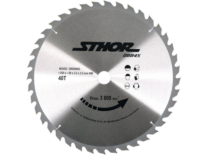 TCT BLADE FOR WOOD D350 T40