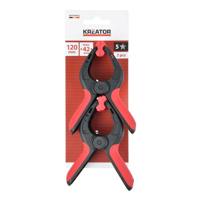 Kreator atsperes skava KRTH40602, 2 gab, 118 mm, 42 mm, 9 kg, pastiprināts neilons (KRTH40602)