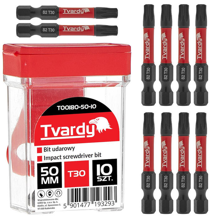 GEKO Ietekmes skrūvgrieža uzgaļi T30 50mm