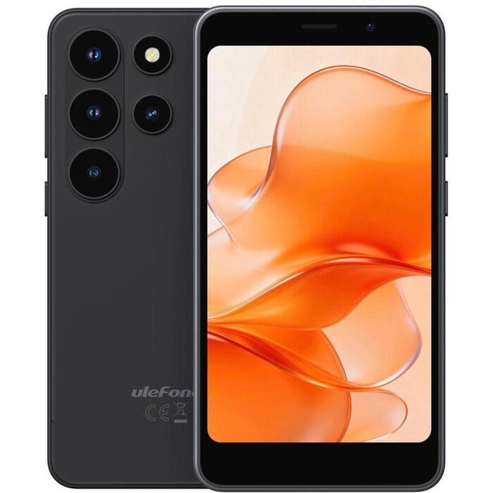 Ulefone смартфон Note 22, 5" LCD 480x854, 3GB RAM, 32GB, 3000mAh, Android 16, 2MP камера, 4G, Dual SIM, IP54 (NOTE 22 3/32GB BLACK)
