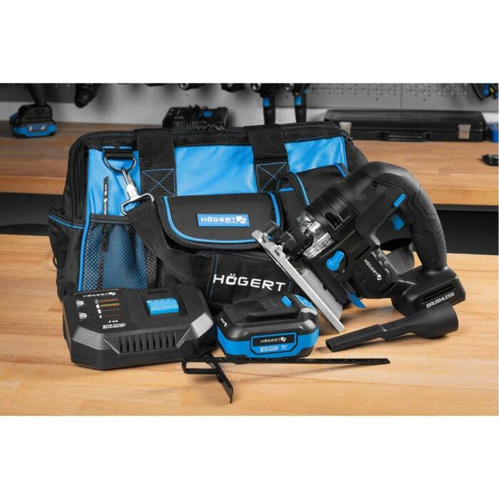 Hogert Zāģis HT2E233-0JS-PROMO-SET 18V, 4 Ah