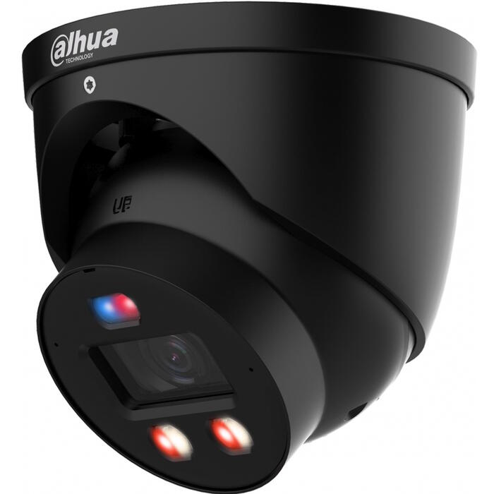 Dahua HDW3649H-ASPV0280BPRO-B 6 MP сетeвая outdoor eyeball-камера WizColor TiOC PRO фиксированный объектив 2.8 mm PoE IP67 IR 30 м WDR AI аналитика встроенный микрофон чёрный (HDW3649H-ASPV0280BPRO-B)