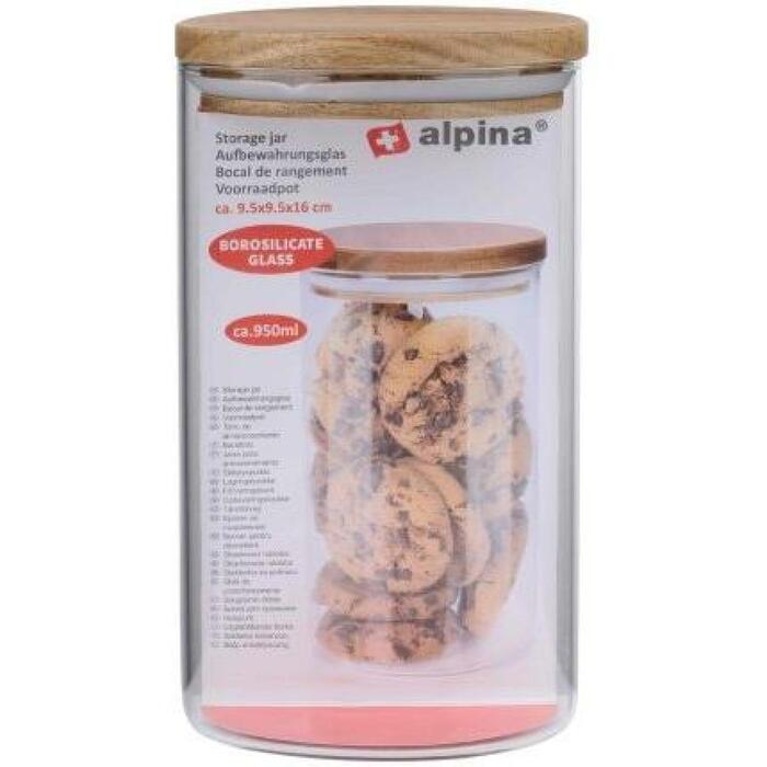 Alpina Uzglabāšanas trauks 2240381, 950ml, caurspīdīgs