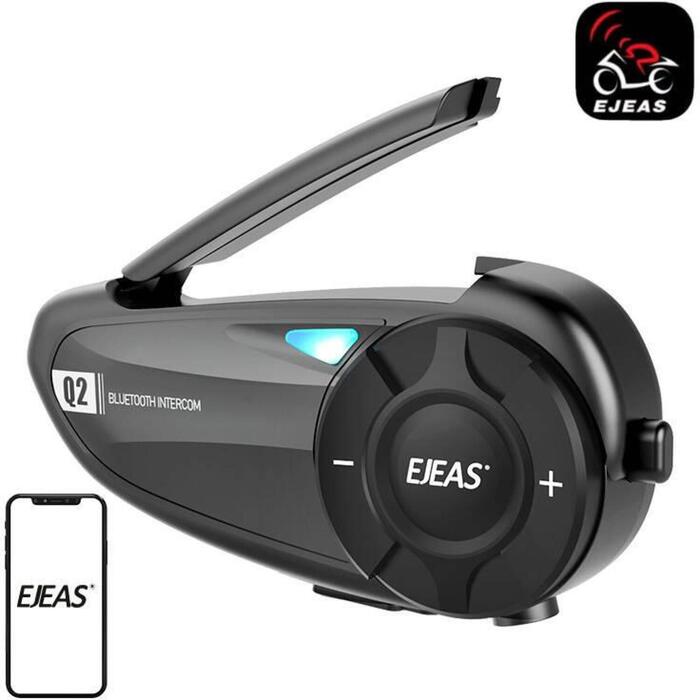 EJEAS Q2 motocikla interkom, Bluetooth 5