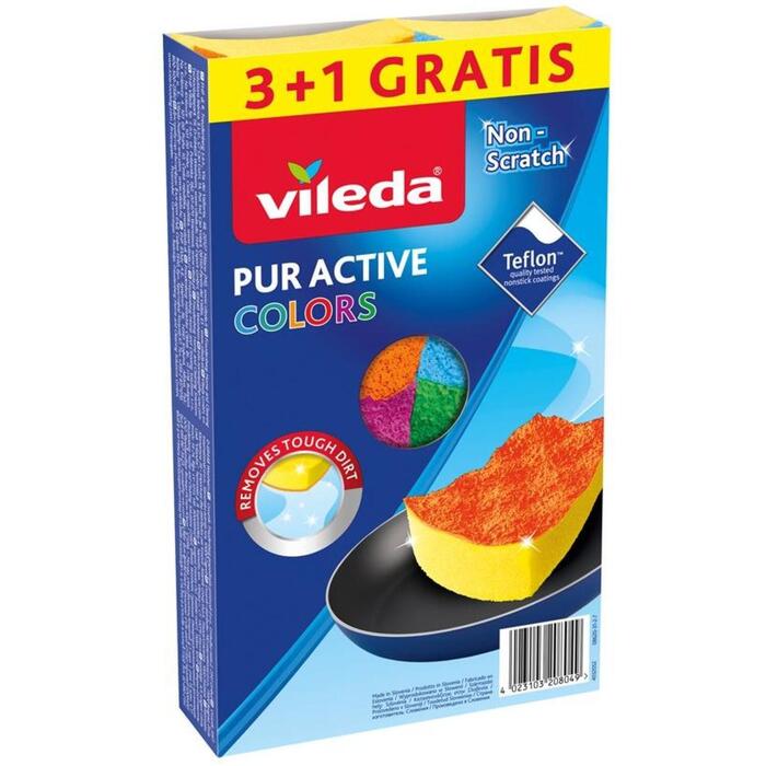 Vileda Sūklis 169492, 4 gab., poliuretāns
