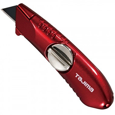Нож V-REX с фиксированным трапециевидным лезвием, красный TAJIMA (VR101D/R1)