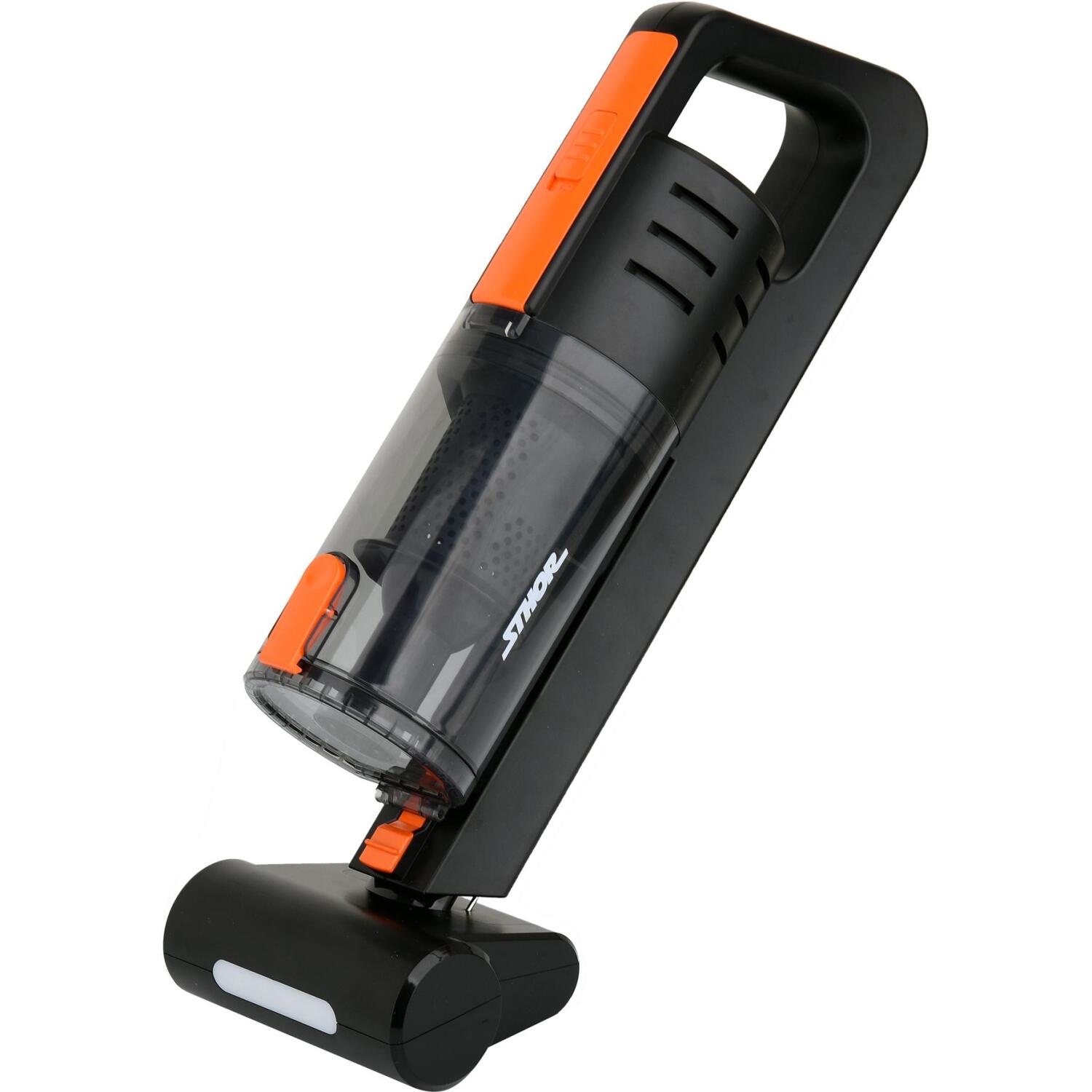 Sthor akumulatora putekļu sūcējs 82970, 100W, 5,5kPa, 2600mAh, 15-18min, HEPA filtrs, turbo suka, mitrā un sausā tīrīšana (82970)