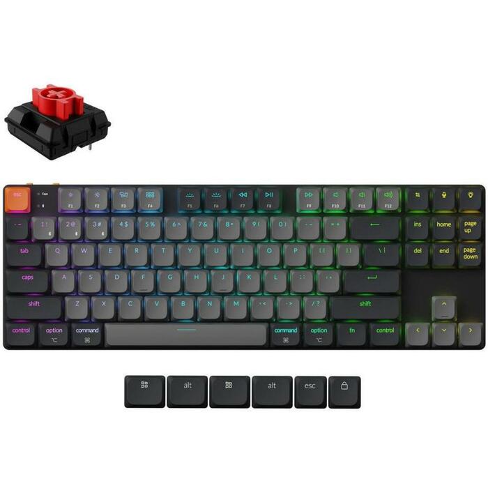 Keychron klaviatūra K1X-B1 80% TKL, RGB