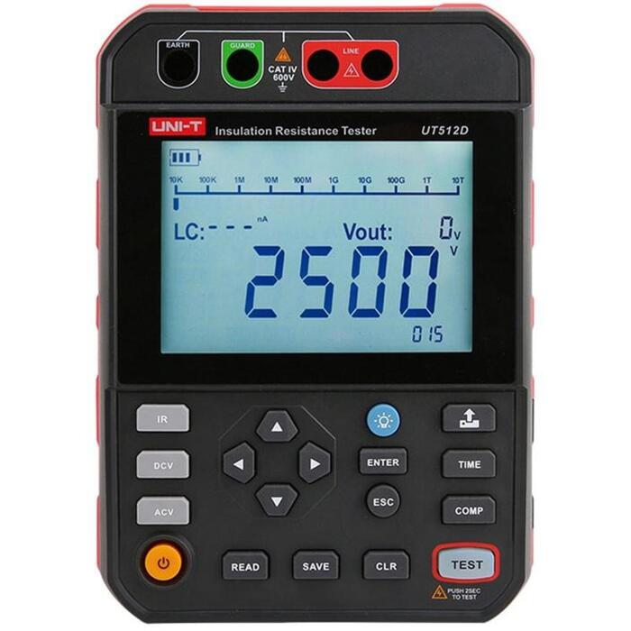 Uni-T UT512D augstsprieguma izolācijas pretestības tests