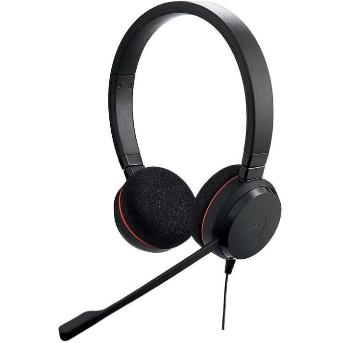 Jabra наушники Evolve 20 4999-829-269, USB-C, USB-A, стерео, проводные, 150-7000 Гц, 32 Ω, 28 мм, 93.6 дБ, 10 мВт, микрофон (4999-829-269)