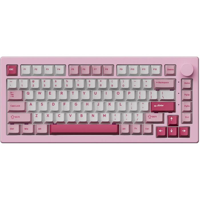 Akko 5075 V3 013-003-007-010-004, 75%, 82 клавиши, механическая, RGB, USB+RF+BT, 10000mAh, PBT, розовый (013-003-007-010-004)