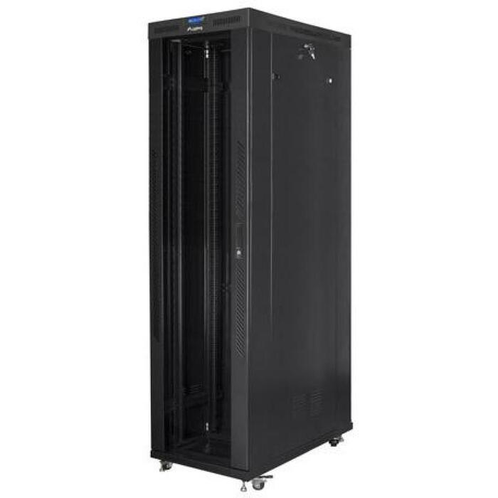 Lanberg стоящий серверный шкаф 19 дюймов 47U FF01-8247-12BL, 800mm, 1200mm, 1200kg, 8 мест для вентиляторов, LCD термостат, IP20 (FF01-8247-12BL)