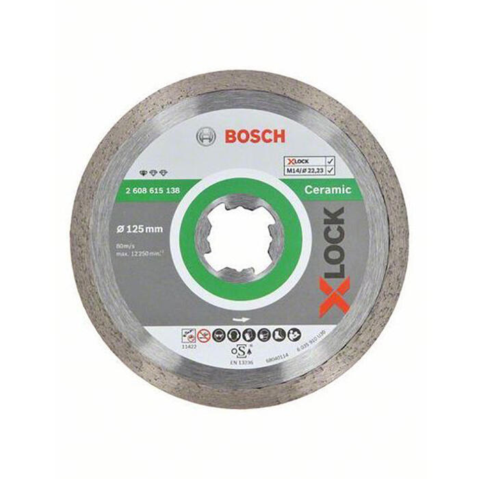 X-LOCK dimanta disks 125x22.23x1.6x7mm