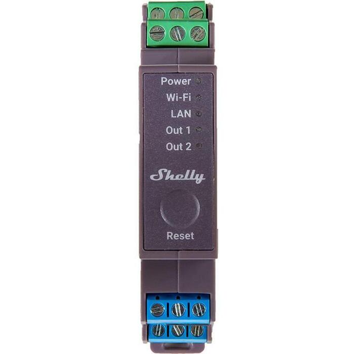 Shelly Pro 2 DIN sliedes 2-kanālu