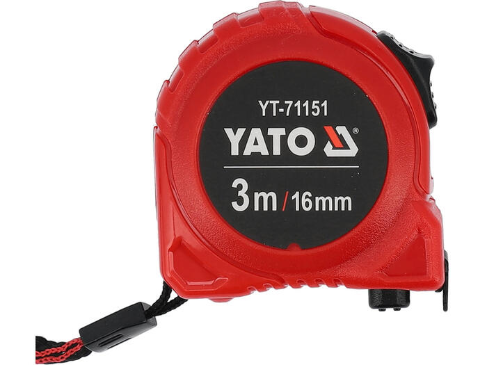 Yato YT-71151 Mērlente, 3m, 16mm, tērauds