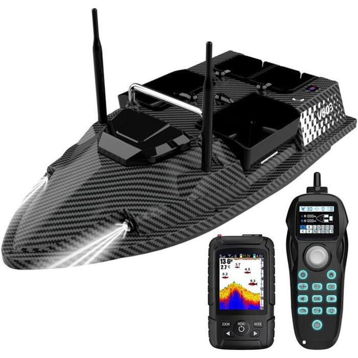 Flytec V803-Pro 12000mAh ēsmas laiva, 500m