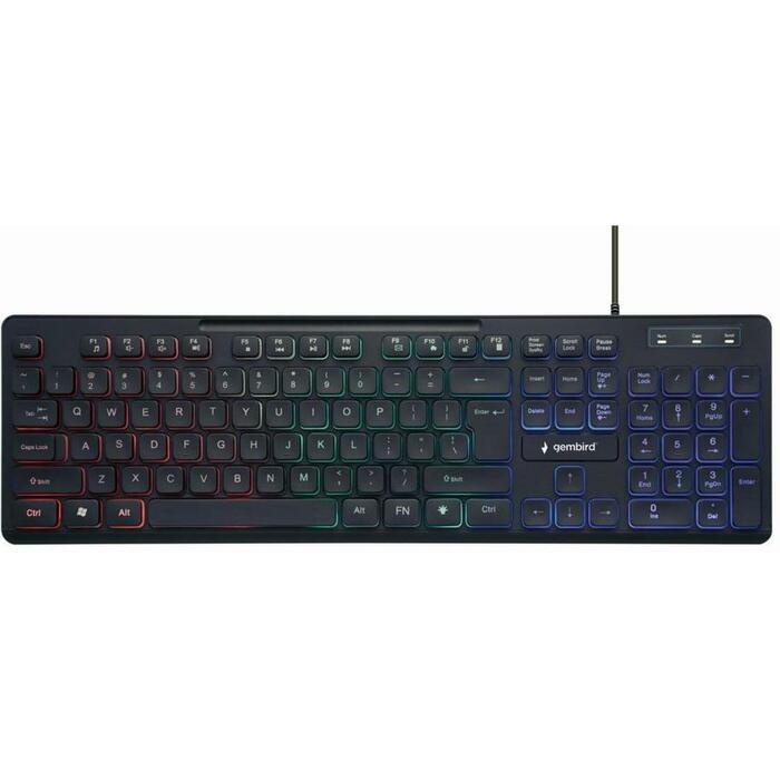Gembird klaviatūra KB-UML-02, USB, 104 taustiņi