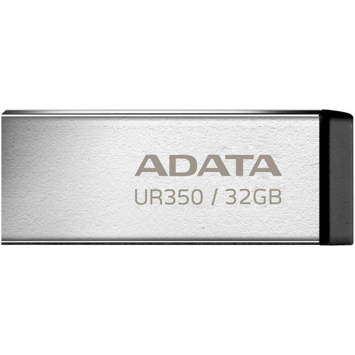 Adata USB флеш-накопитель UR350-32G-RSR/BK 32GB, USB 3.2 Gen 1, скорость чтения 100 MB/s, черный, металл, водо- и ударопрочный (UR350-32G-RSR/BK)