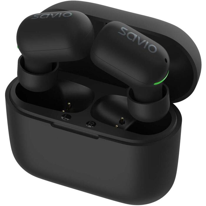 Savio TWS-09 bezvadu austiņas, IPX5, Bluetooth