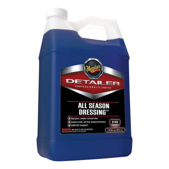 Meguiar's D16001 Всесезонный дрессинг для чернения шин и пластика, использовать с распылителем 3,78 л (D16001)