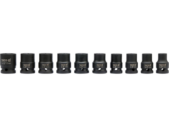 Yato triecienmuciņu komplekts YT-1025, 1/2" 12