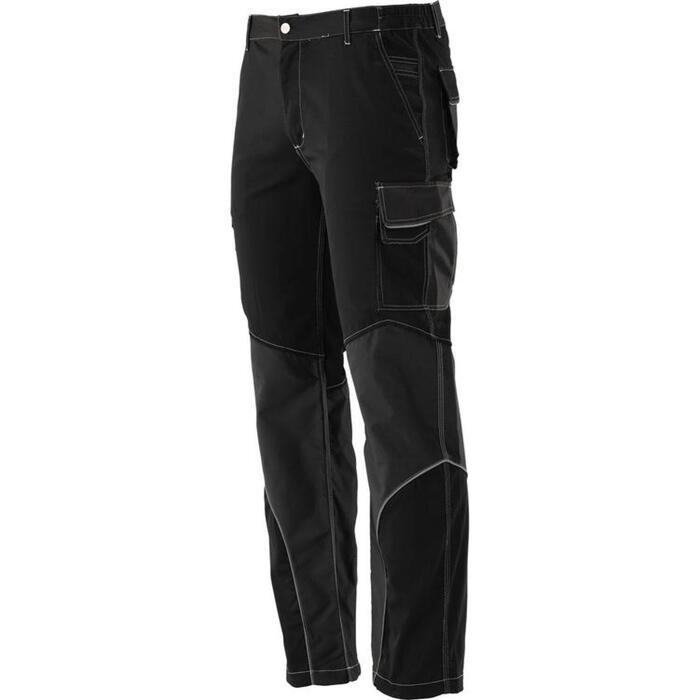 Yato Рабочие брюки YT-79444, XXL, 196-204 см, 98-102 см, 240 г/м², 64% полиэстер, 34% хлопок, 2% эластан, 9 карманов, молния (YT-79444)