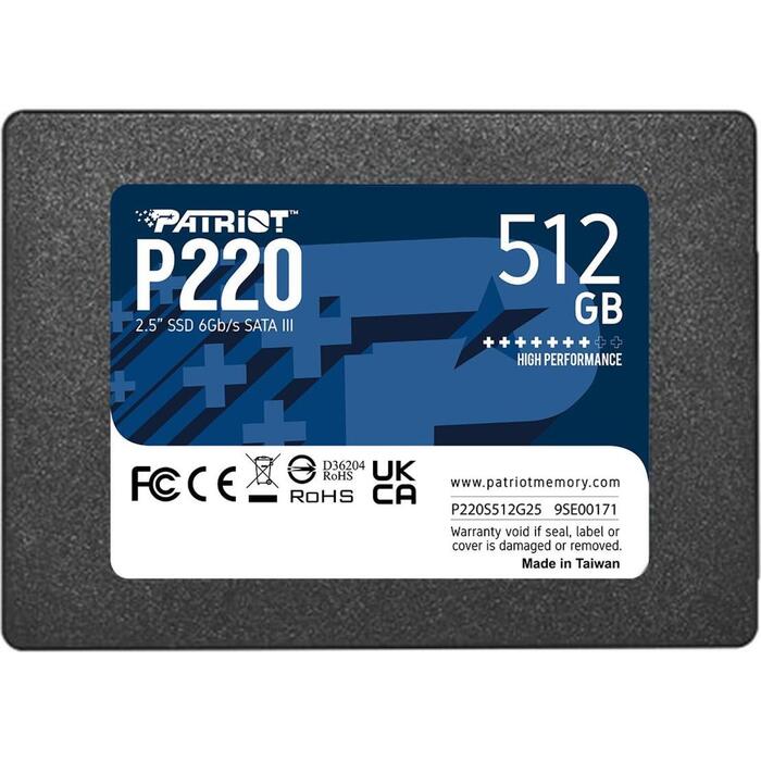 Patriot Cietais disks SSD P220S512G25, 512GB