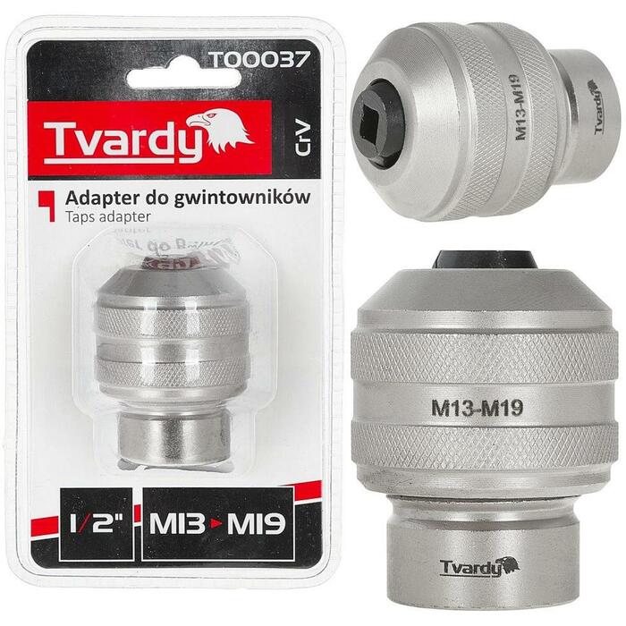 Tvardy 1/2" M13-M19 uzgaļa adapteris CrV