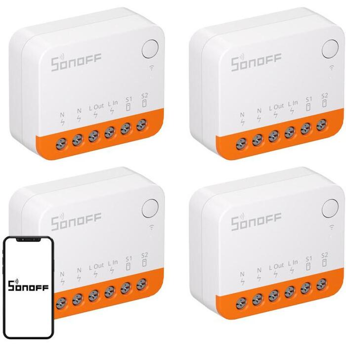 SONOFF MINIR4 4Pack, viedais gaismas slēdzis