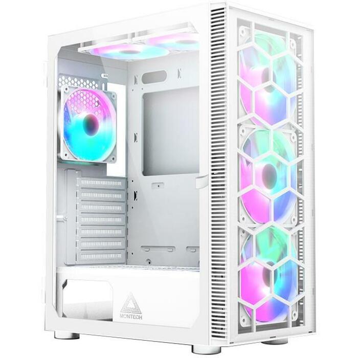 Montech Kaste X3GLASS(W), Midi Tower, 3x140mm