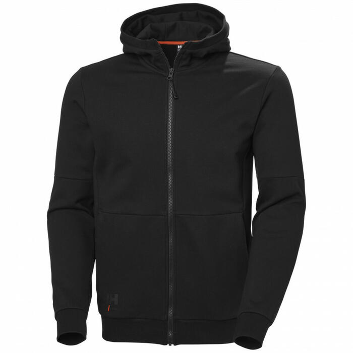 Jaka Evo Zip, ar kapuci, melna