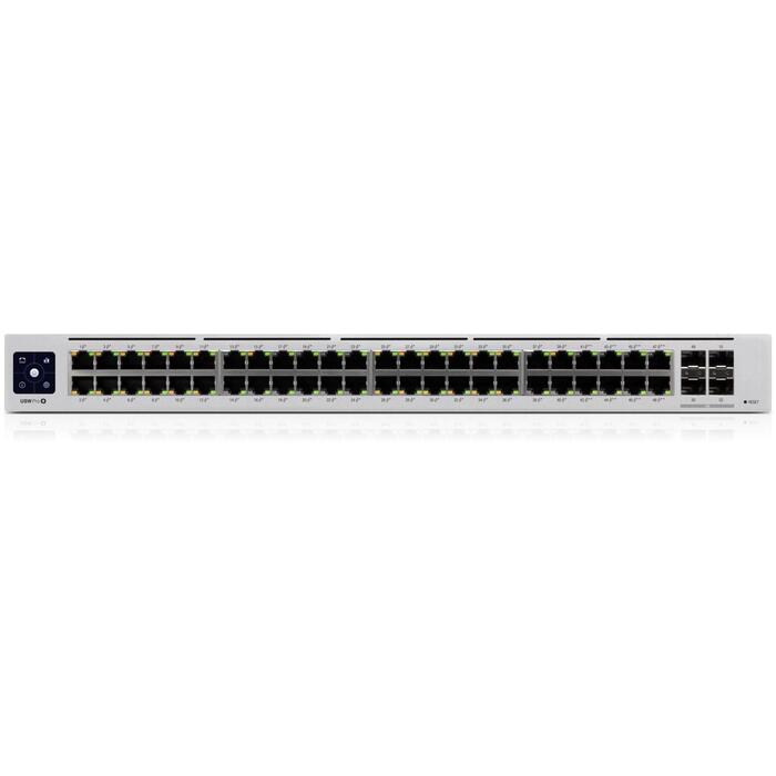 Ubiquiti UniFi Pro коммутатор USW-Pro-48-POE, 48xRJ-45 Gigabit, 600W PoE, 1U, L2/L3, CE, FCC, IC (USW-PRO-48-POE)