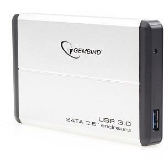Gembird HDD Kaste EE2-U3S-2-S, Sudraba, USB