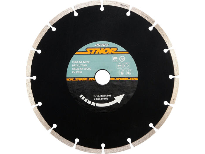 DIAMOND BLADE, SEGMENTED 230MM 08783 STHOR