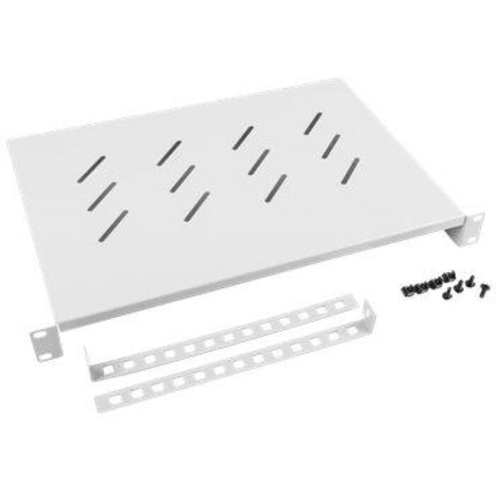 Lanberg 19" fiksēts plaukts 1U AK-1004-S